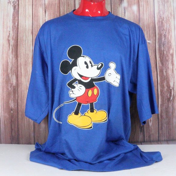Vintage 80s 90s Disney Wear Mickey Mouse One Size Fits All Tee Shirt VTG - Picture 1 of 9
